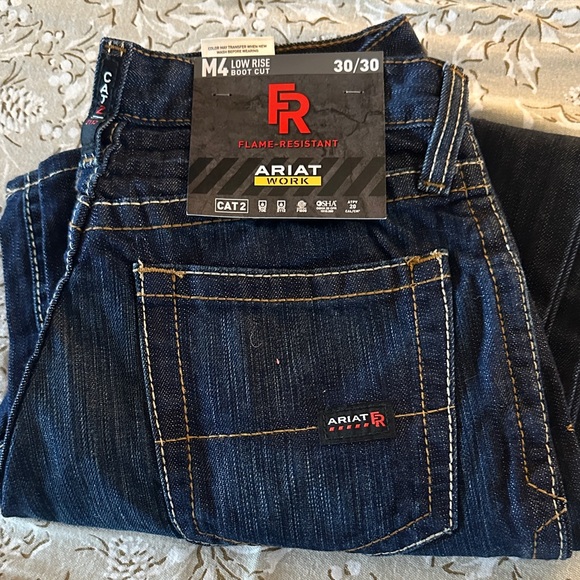Ariat Other - Ariat Work M4 Low Rise Men's Dark Blue Bootcut Jeans NWT